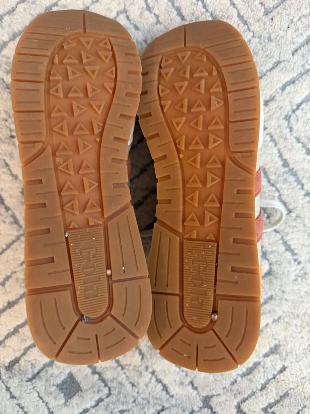 Gola Women's Metallic Silver Sneaker with Orange & Tan Accents - Picture 10 of 10